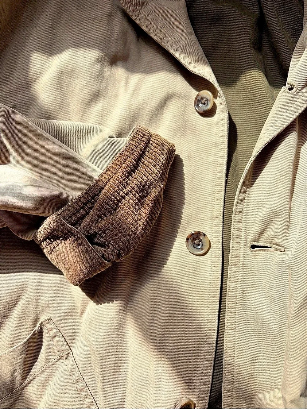 Banana Republic Barn Jacket in Beige Khaki